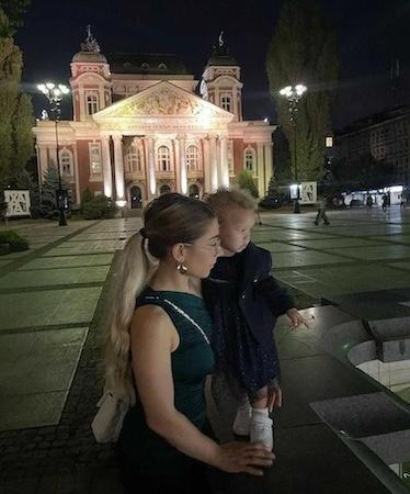 Michaela Krasteva shown with her daughter.